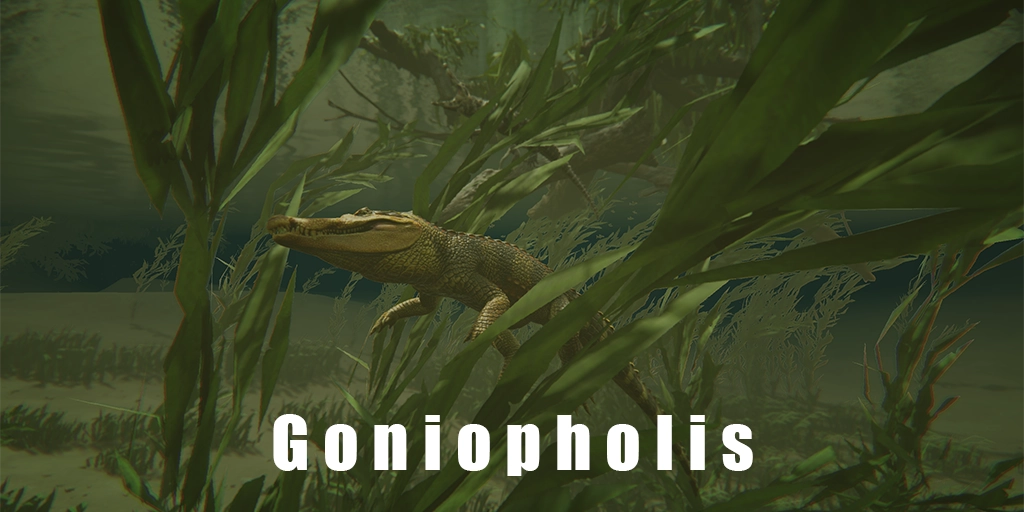 Goniopholis - Ancient crocodile AI critter in Path of Titans